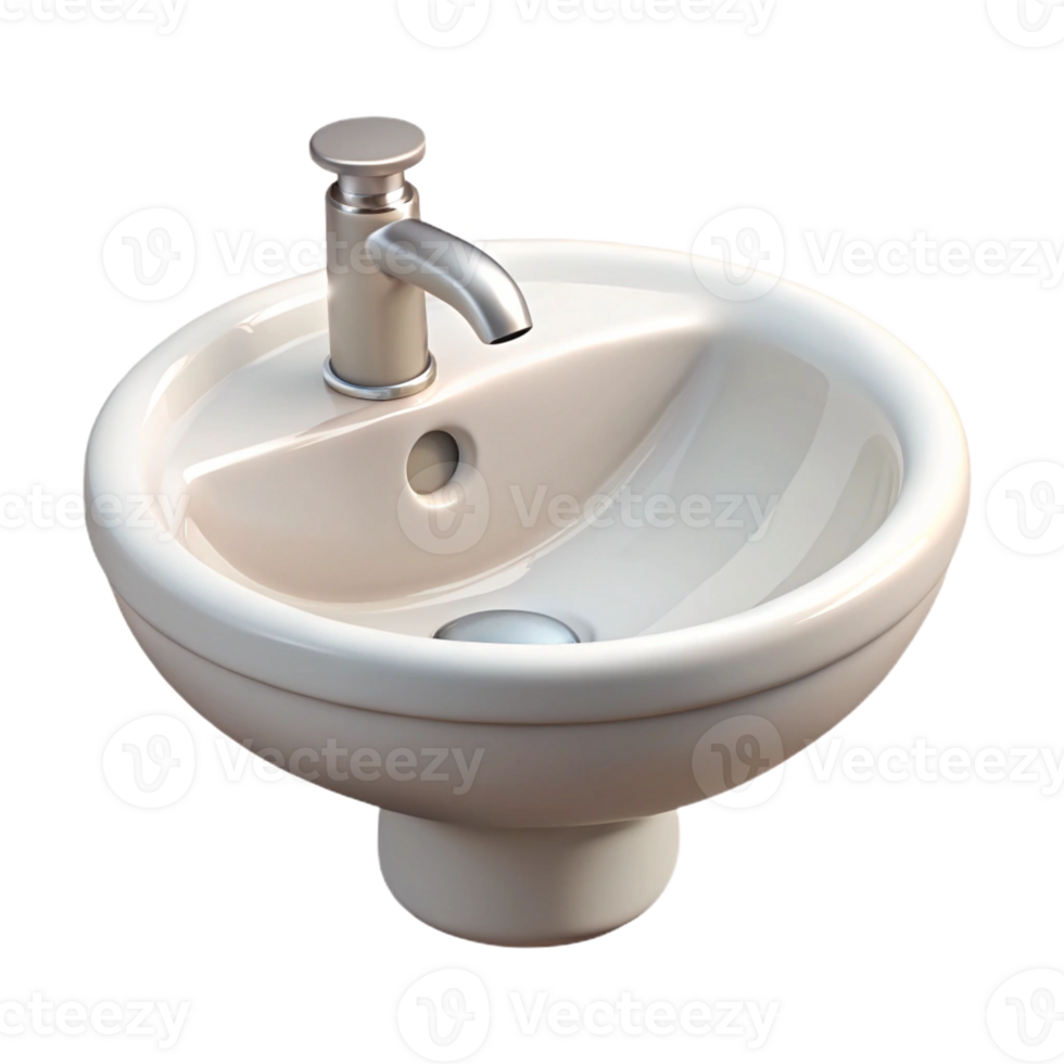 serene rustic Bathroom sink, porcelain, white authentic png