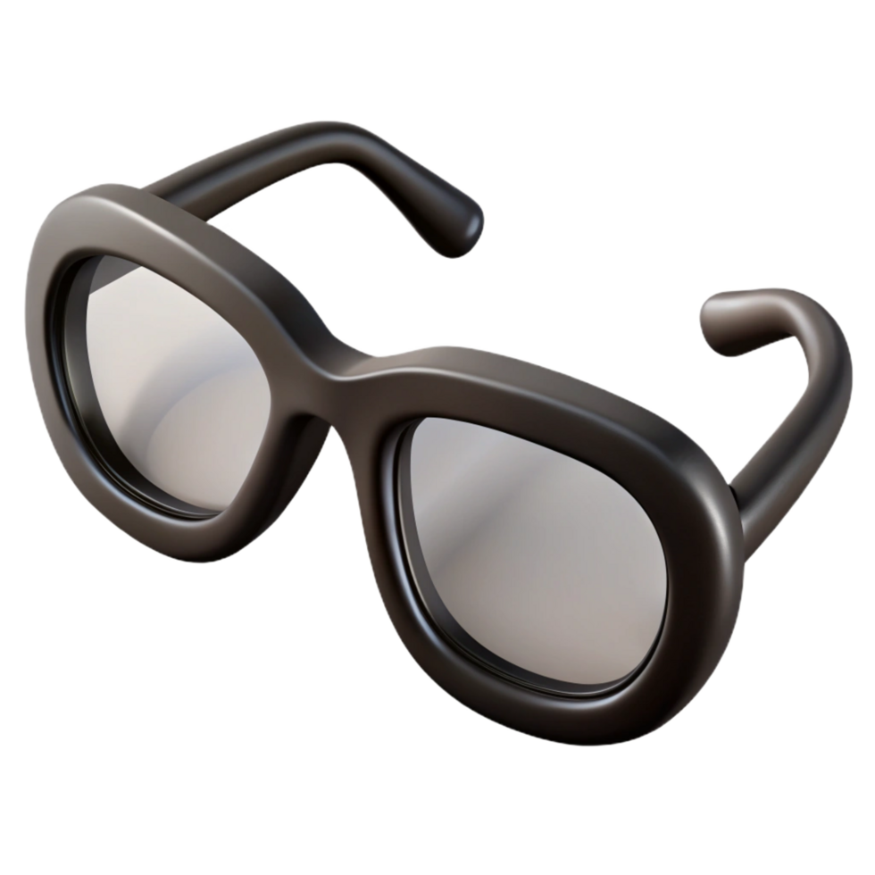stunning rustic A pair of reading glasses with black frames premium png