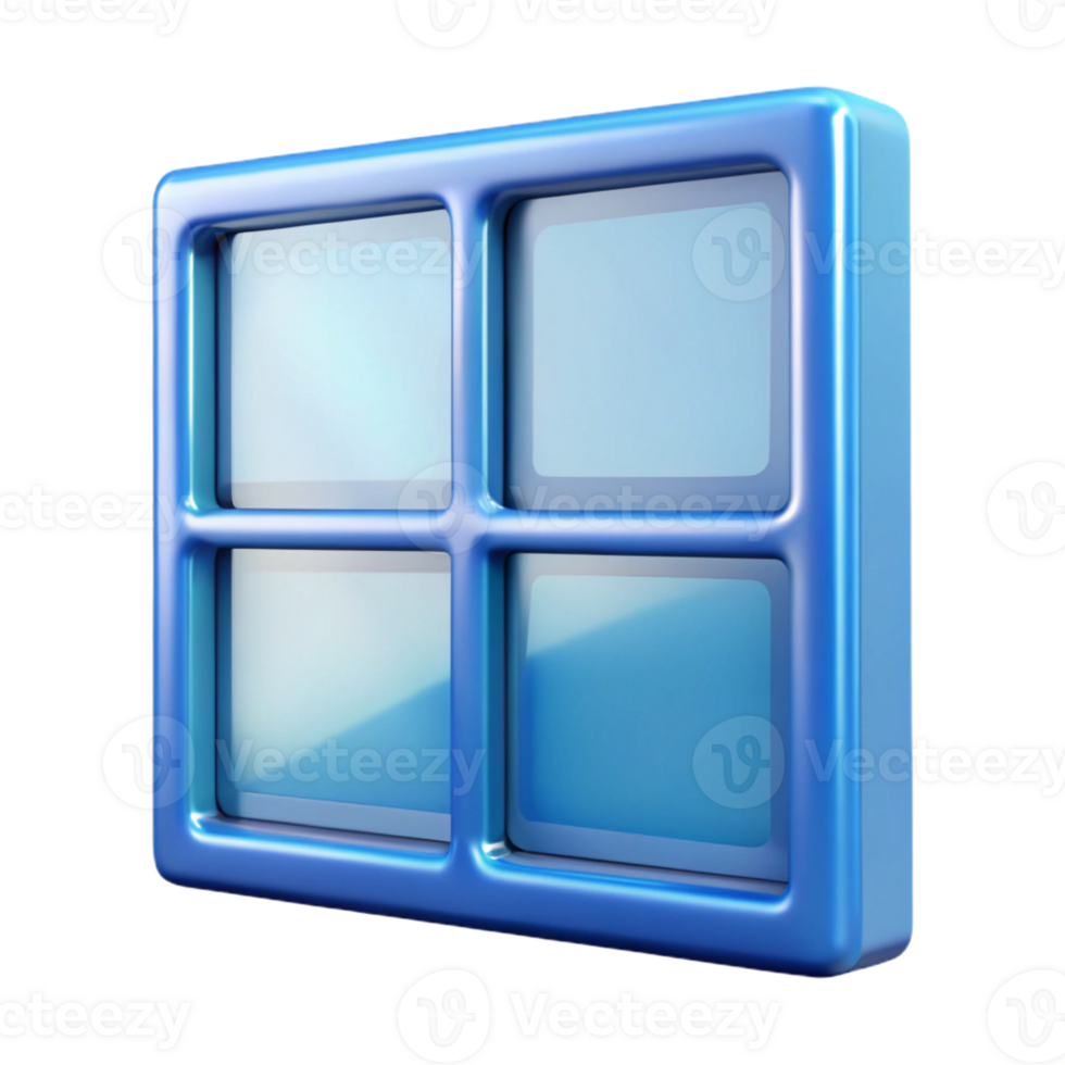 vibrant classic Glass block window, square, genuine png