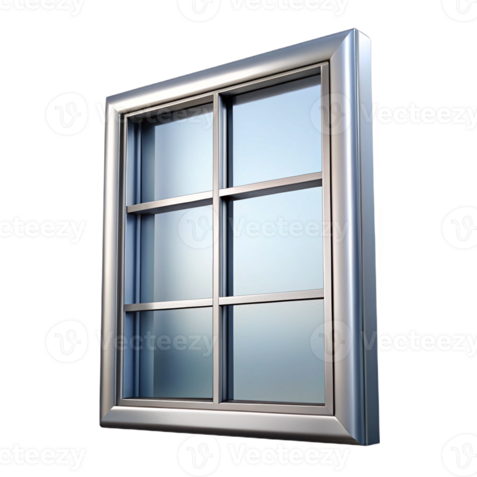 stunning minimalist Modern window frame, aluminum, authentic png