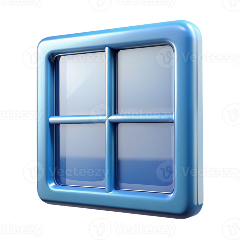 serene traditional Glass block window, square, genuine png