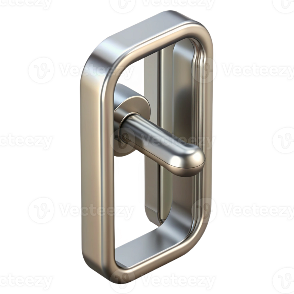 stunning abstract Modern sliding glass door handle, stainless steel, professional png