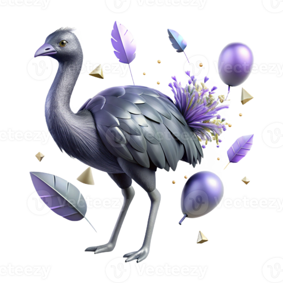 magnificent modern Emu Silhouette Flightless Bird Cutout original png