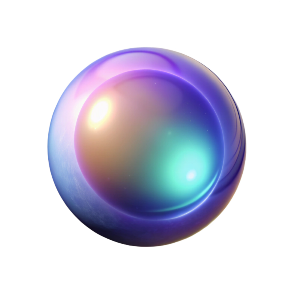 magnificent abstract Floating orb radiating a mysterious aura premium png