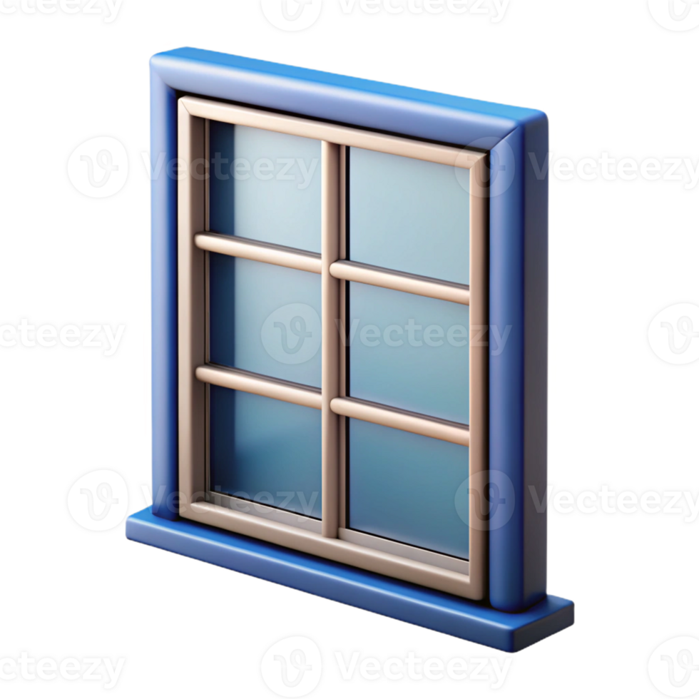 stunning abstract Modern window frame, vinyl, authentic png