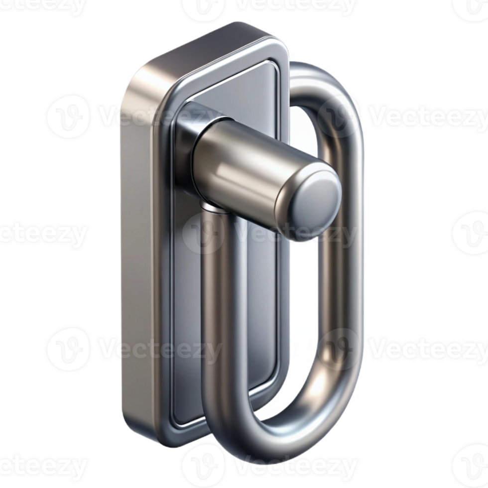 dramatic creative Modern sliding glass door handle, stainless steel, high resolution png