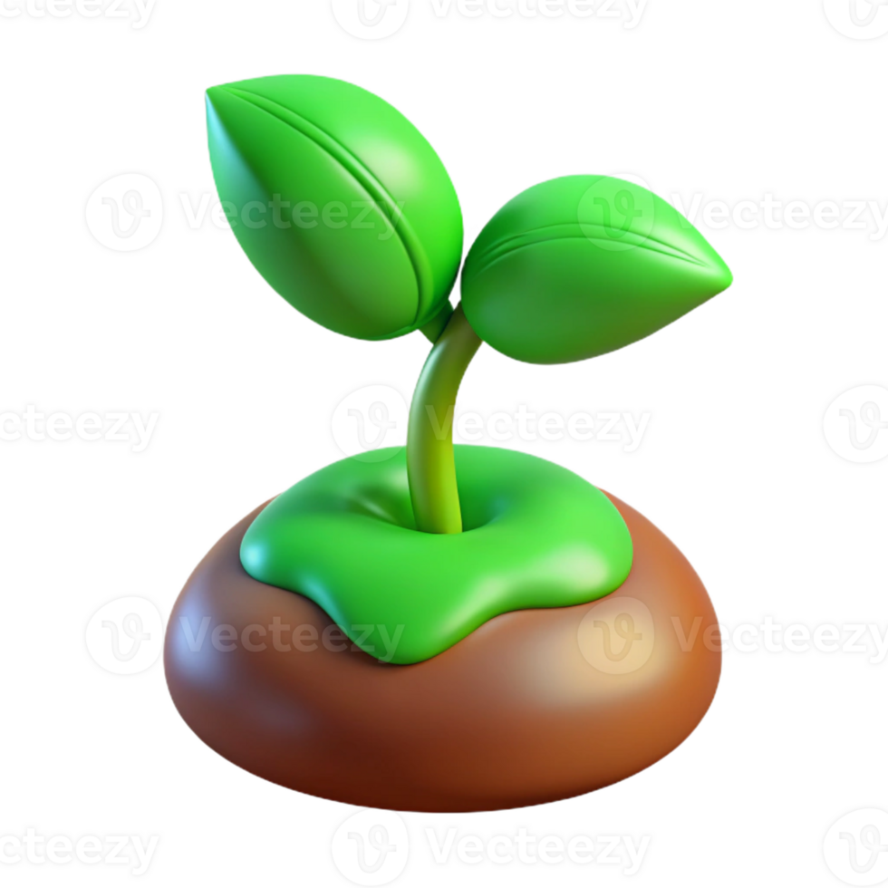 magnificent rustic Green sprout emerging from seed exclusive png