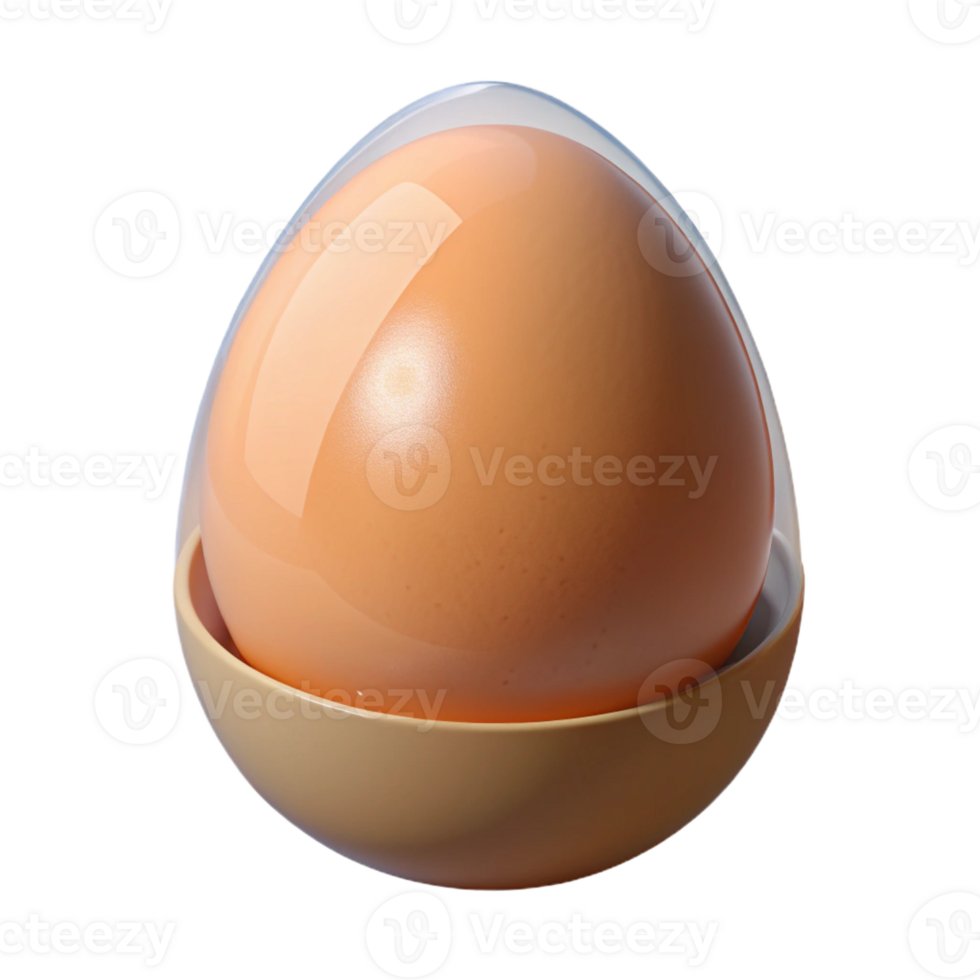 stunning artistic A single, whole egg in its shell professional png