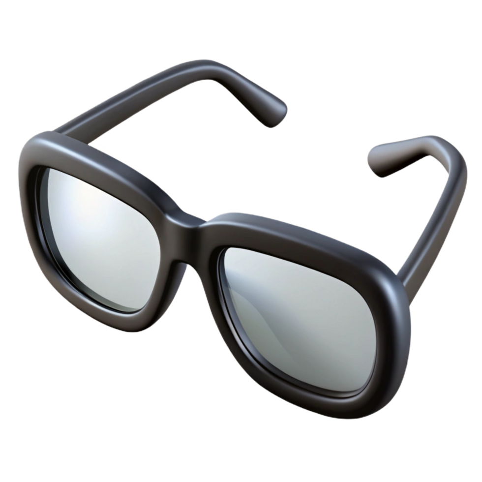 elegant vintage A pair of reading glasses with black frames genuine png