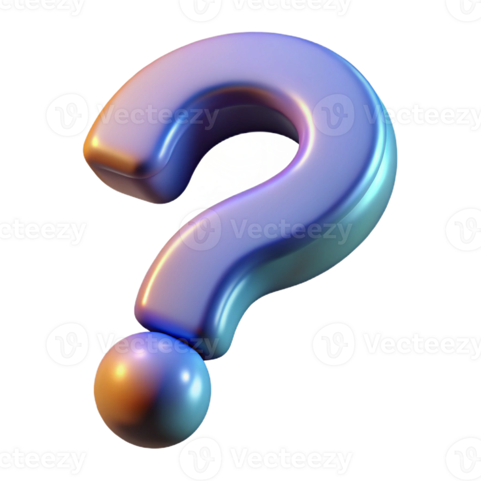 elegant artistic A question mark, stylized, abstract curiosity detailed png