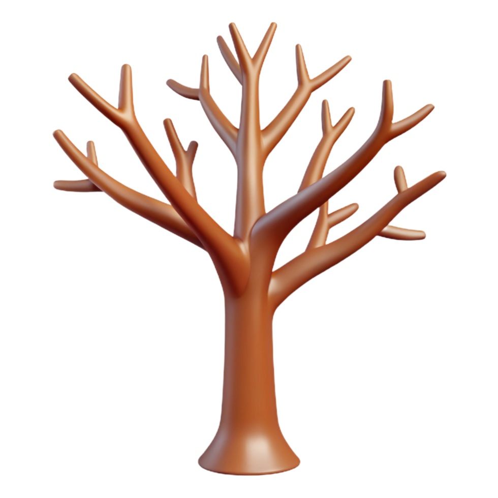impressive rustic A stylized tree, bare branches authentic png