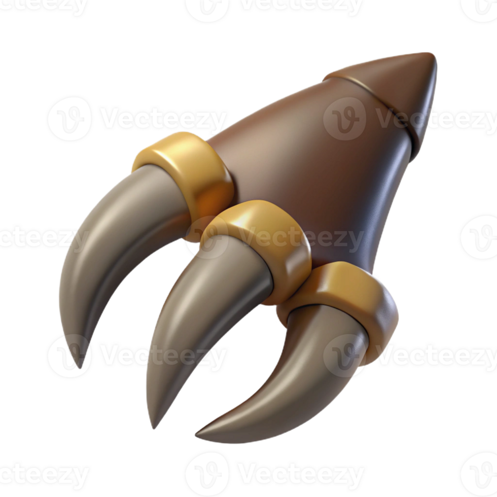 elegant artistic Griffin claw, sharp and powerful, high quality png