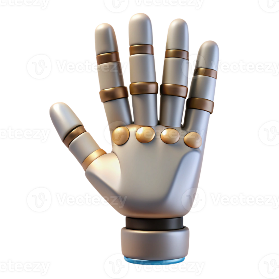 wonderful artistic Cybernetic hand with articulated fingers high resolution png