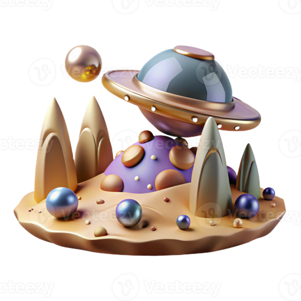 elegant classic Extraterrestrial Desert Cutout for Digital Art authentic png