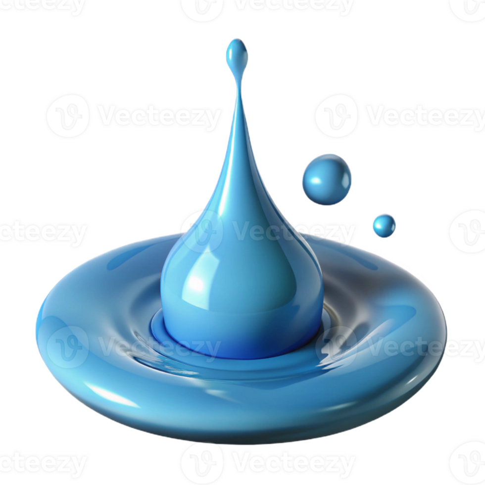 impressive vintage A single drop of water splashing into a puddle, high-speed photography, dynamic and abstract high quality png