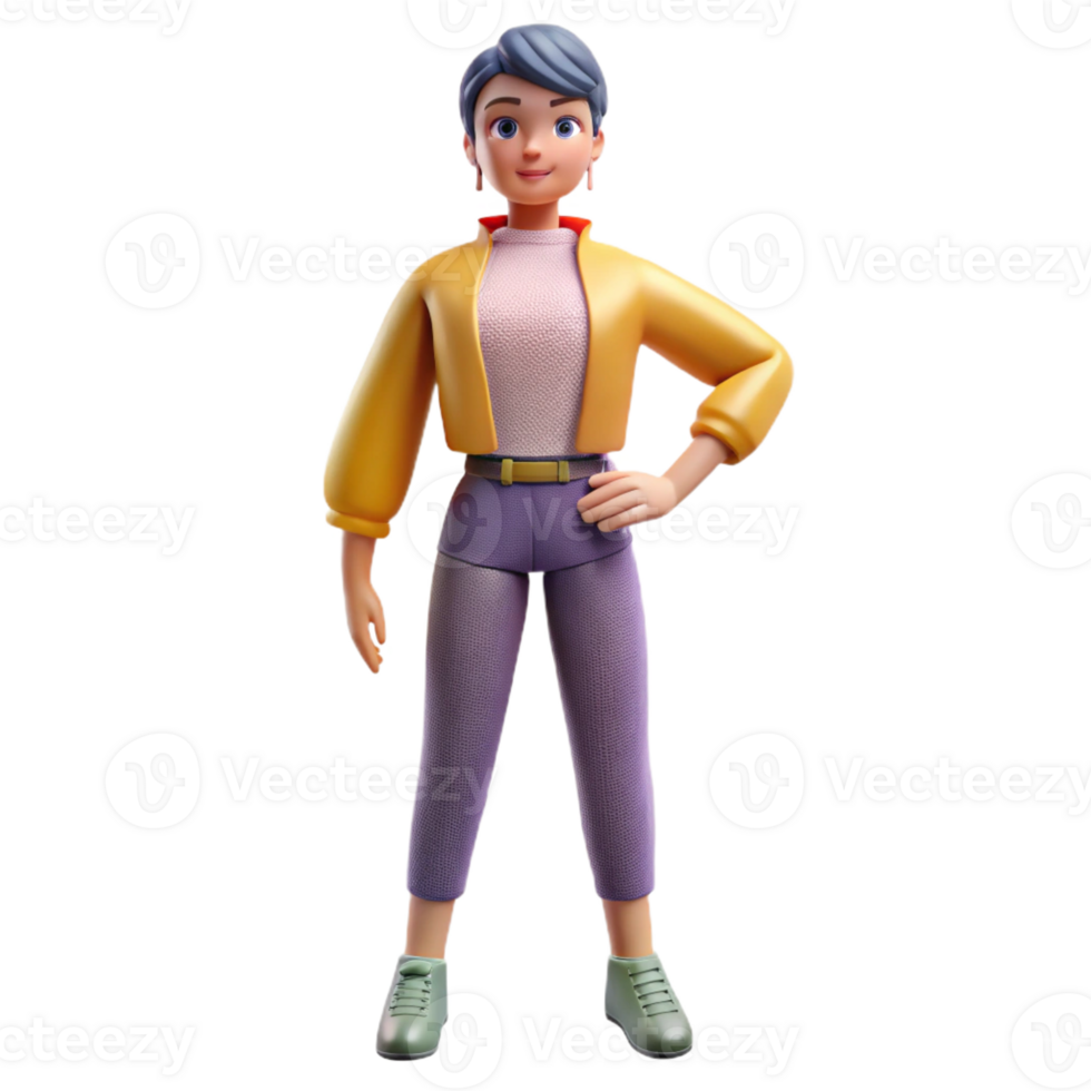 dramatic classic Fashion model posing in stylish clothes, original png