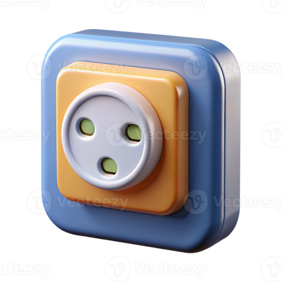 serene modern Electrical outlet GFCI type authentic png