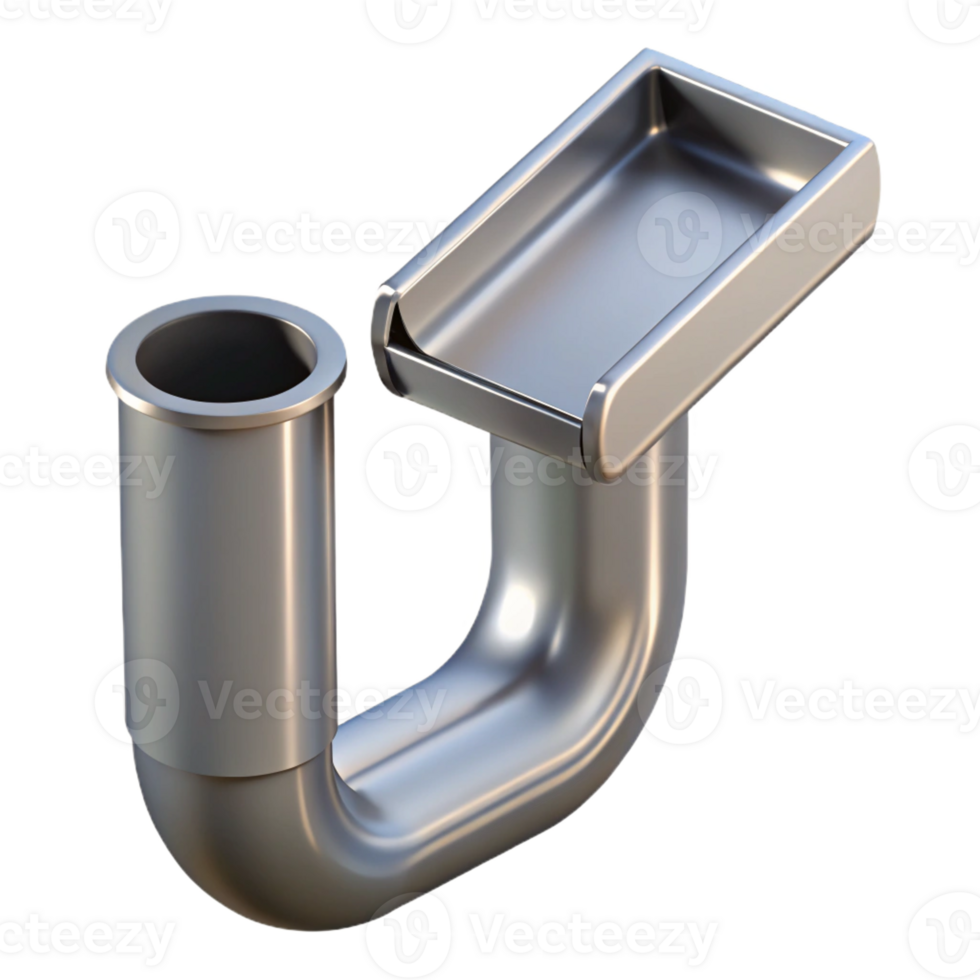 elegant modern Modern gutter downspout, aluminum, high resolution png