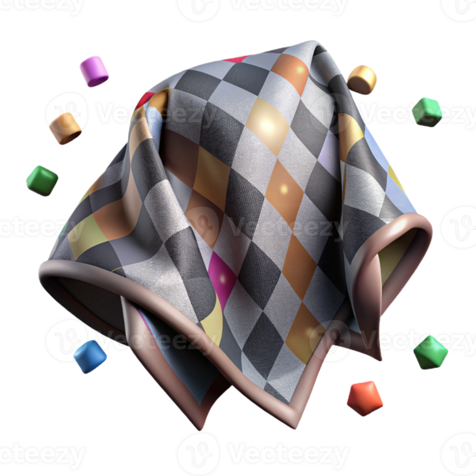 dramatic modern Fabric Texture Argyle Pattern Background Isolated detailed png