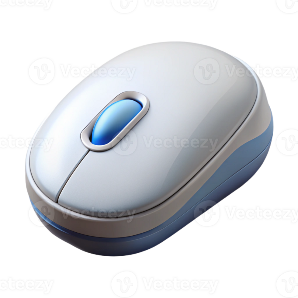 beautiful vintage Wireless mouse ergonomic optical white professional png