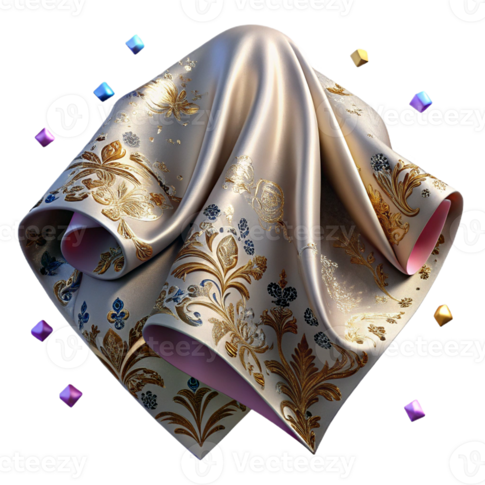 vibrant classic Fabric Texture Damask Pattern Background Transparent high resolution png