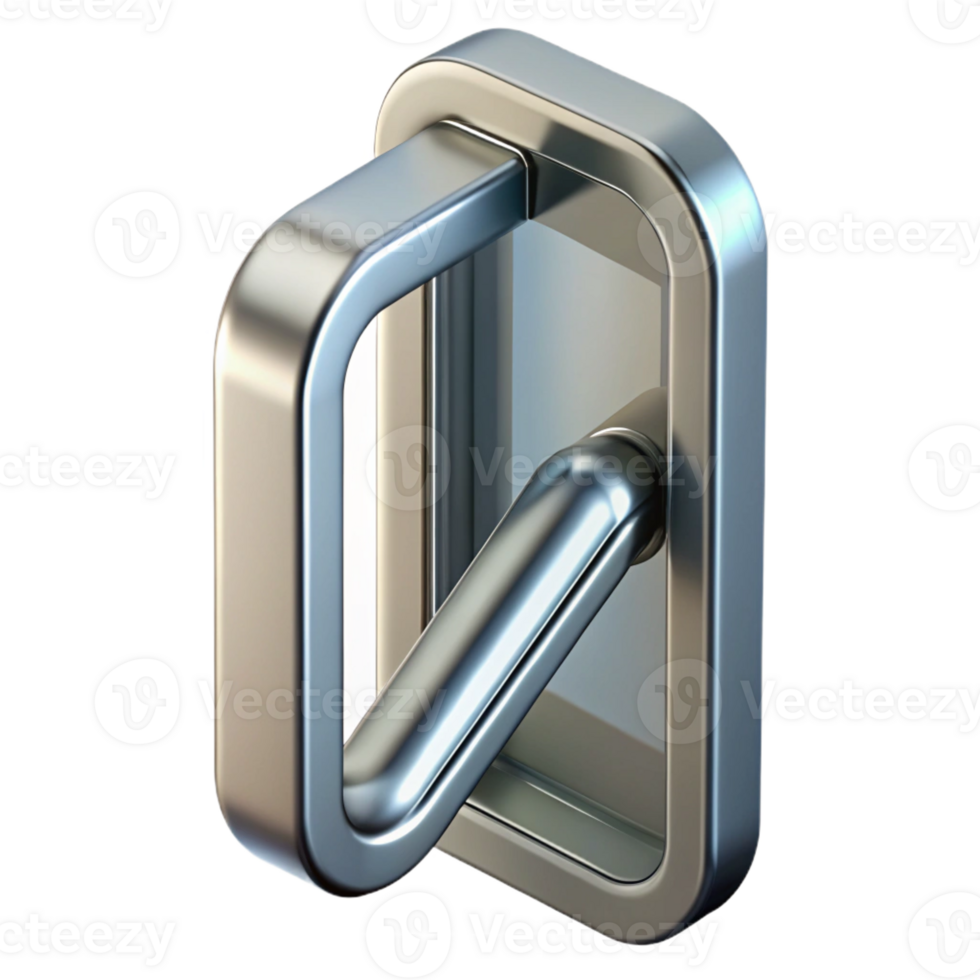 serene creative Modern sliding glass door handle, stainless steel, authentic png