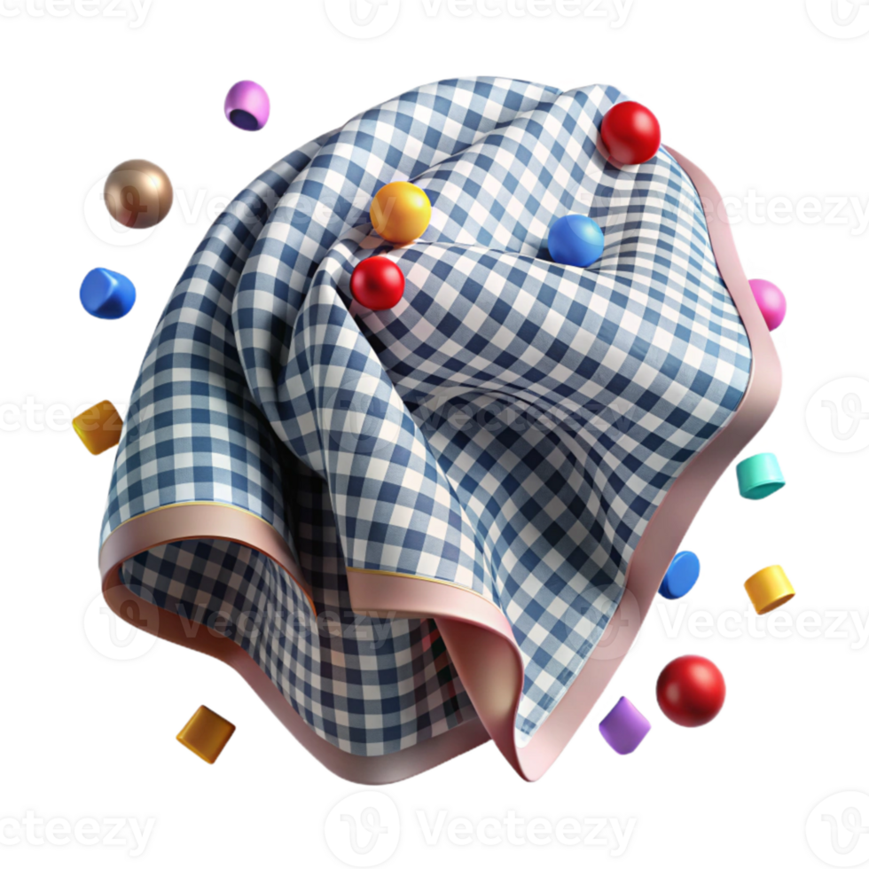 impressive classic Fabric Texture Gingham Pattern Design Isolated genuine png