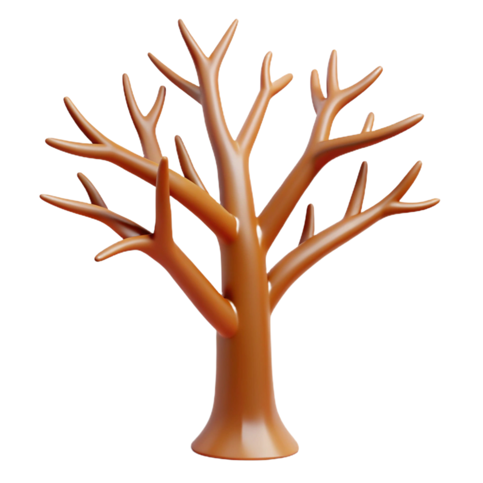 extraordinary artistic A stylized tree, bare branches detailed png