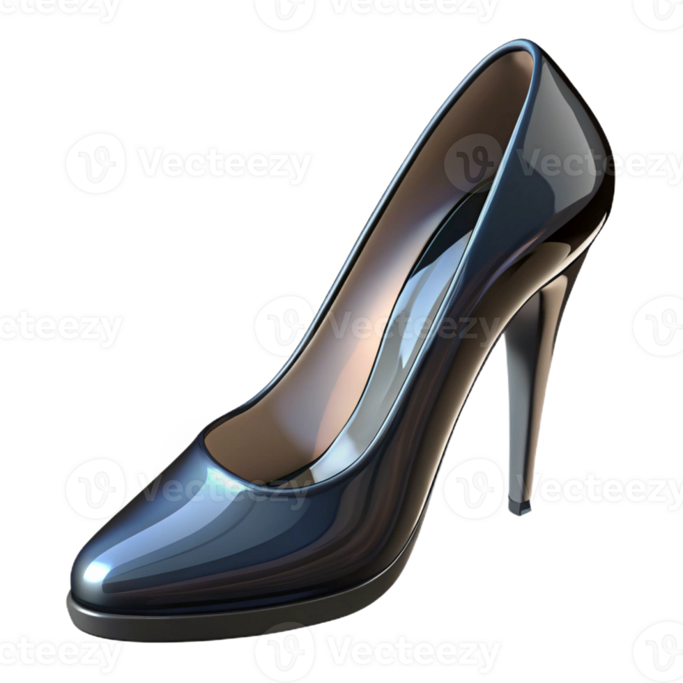 wonderful rustic High heels, black, stiletto style, original png
