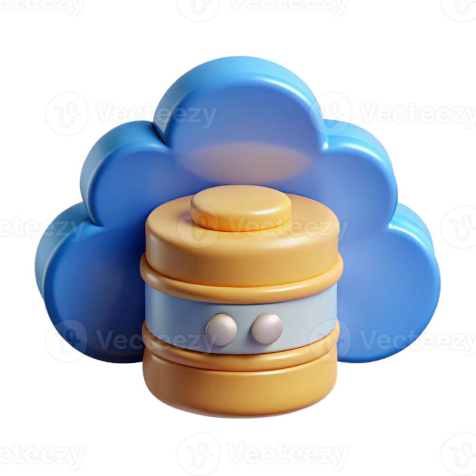 beautiful modern Cloud computing data storage icon high quality png