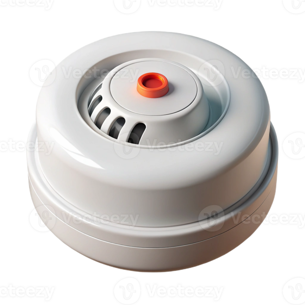 beautiful artistic Smoke detector, white, battery operated high quality png
