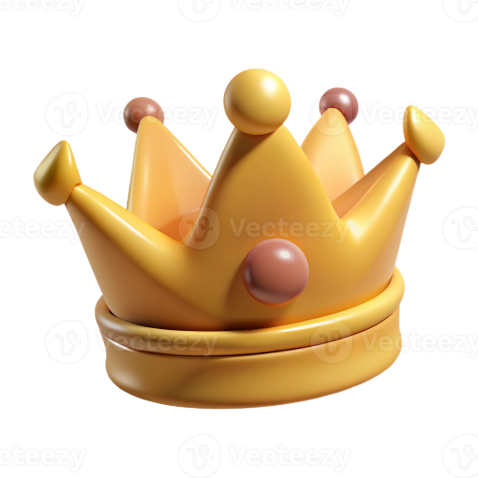 dramatic creative Single, stylized, cartoon crown, simple design detailed png