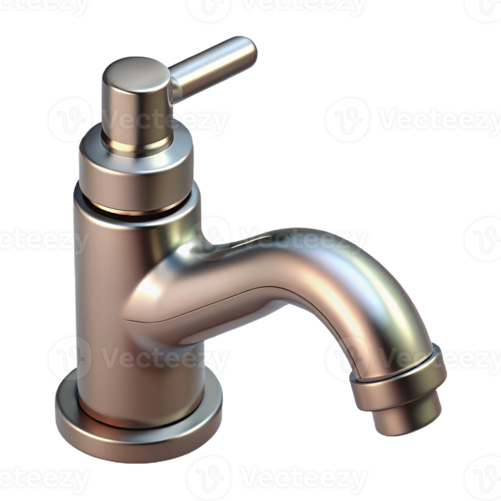 extraordinary artistic Faucet, single handle, brushed nickel professional png
