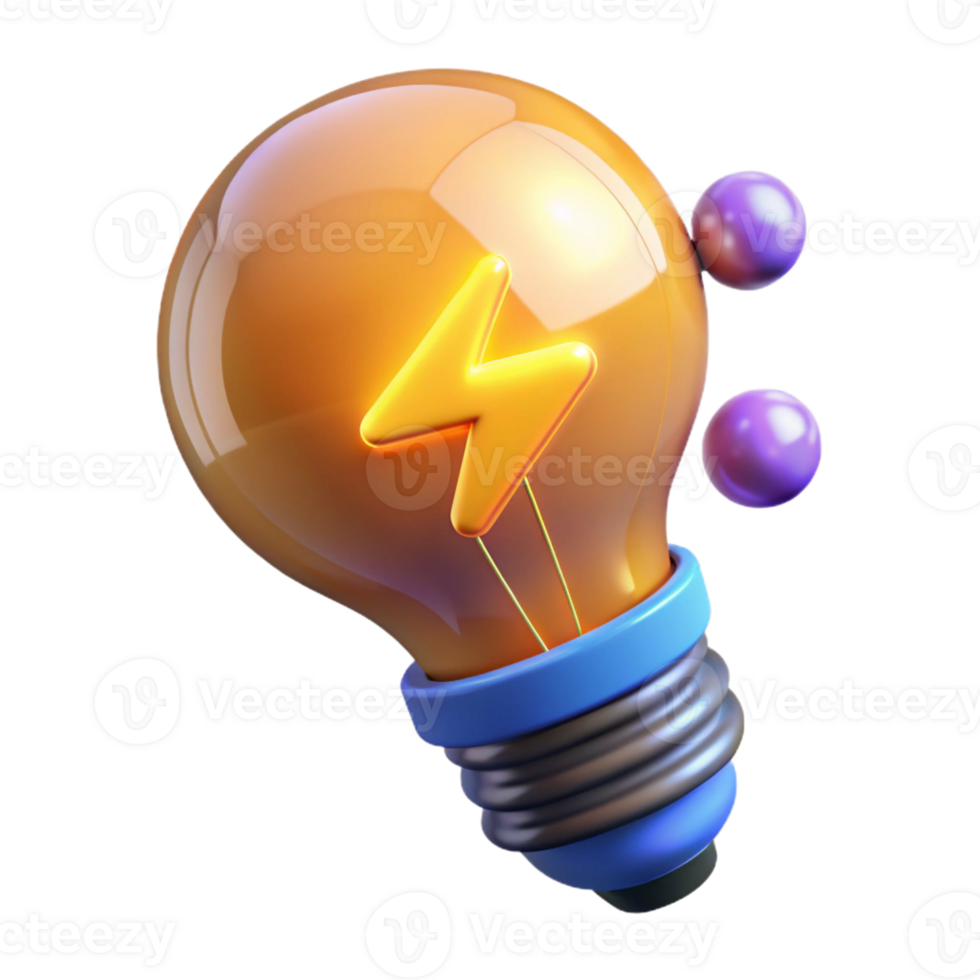 beautiful traditional A lightbulb, glowing filament, abstract energy genuine png