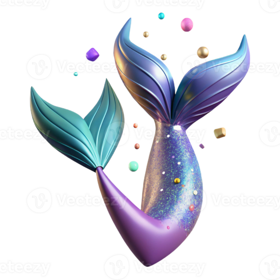 vibrant classic Fantasy Mermaid Tail Mythical Design Isolated genuine png