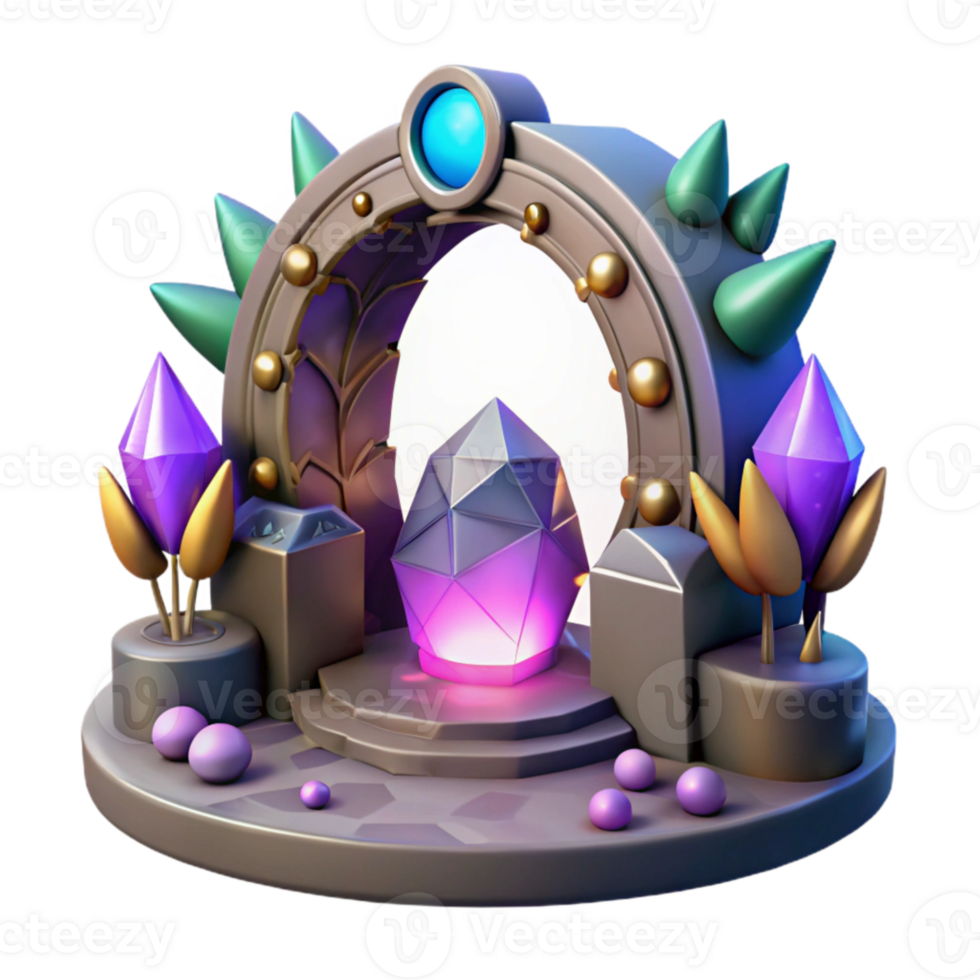 magnificent creative Fantasy Portal Cutout for Game Ui Design original png