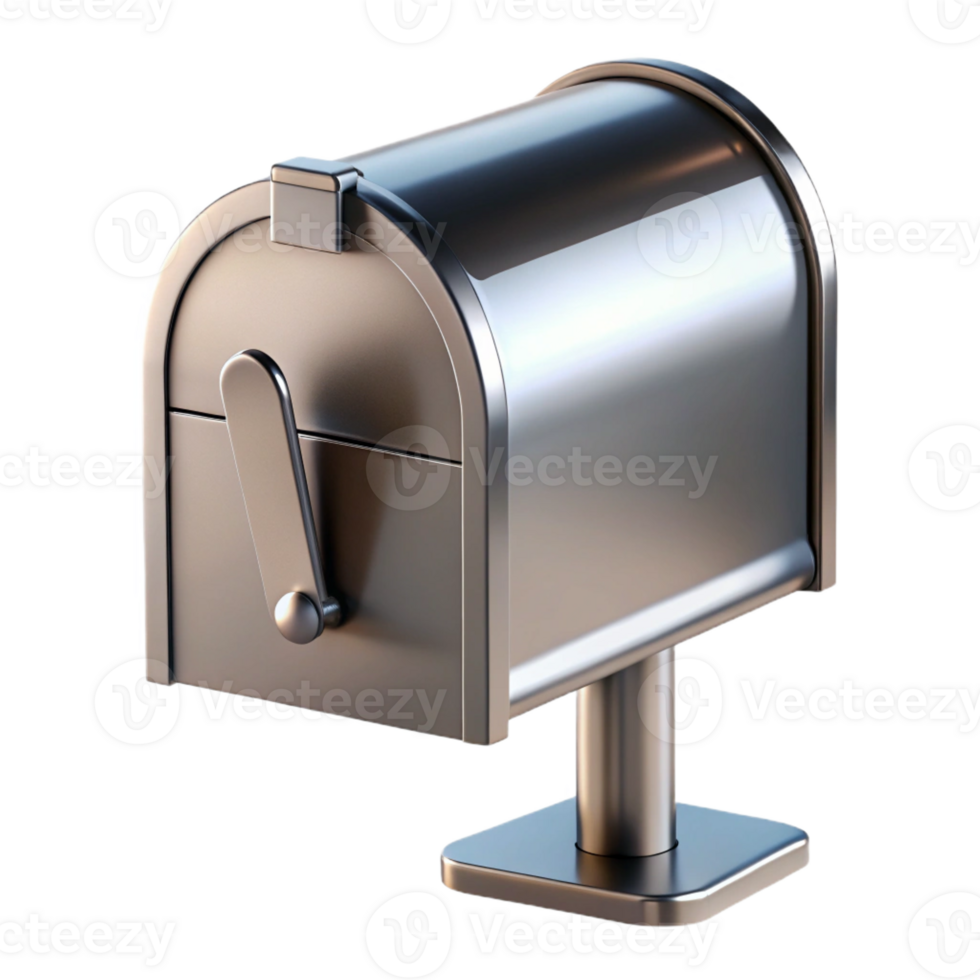 impressive vintage Modern mailbox, stainless steel exclusive png