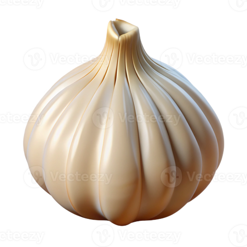 magnificent artistic A single, peeled clove of garlic high resolution png