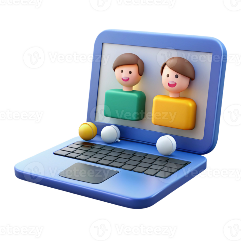 serene traditional Laptop computer showing a conference original png