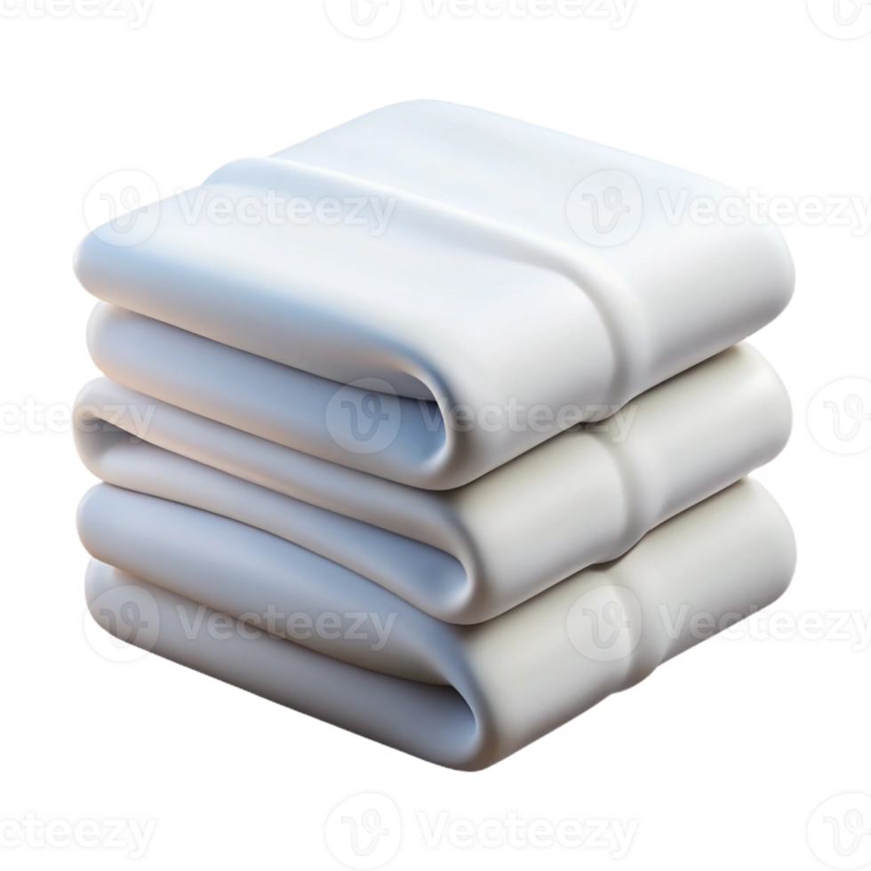 wonderful modern A stack of neatly folded, crisp white towels high resolution png