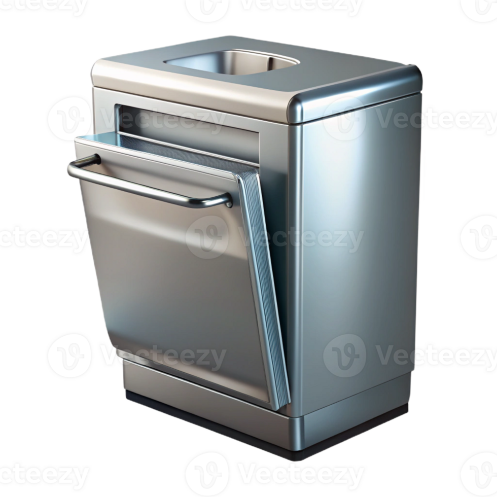 elegant traditional Dishwasher, stainless steel, built-in 4K png