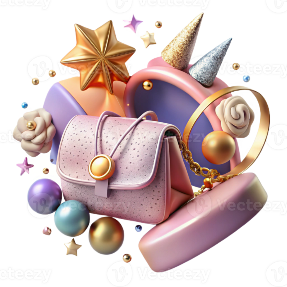 magnificent contemporary Fashion Shape Accessories Isolated for Apparel Styling high resolution png