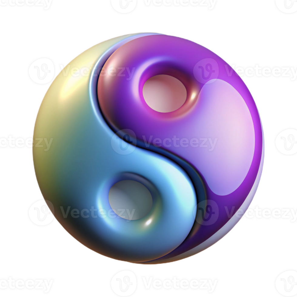 magnificent rustic A yin yang symbol, stylized, abstract balance premium png