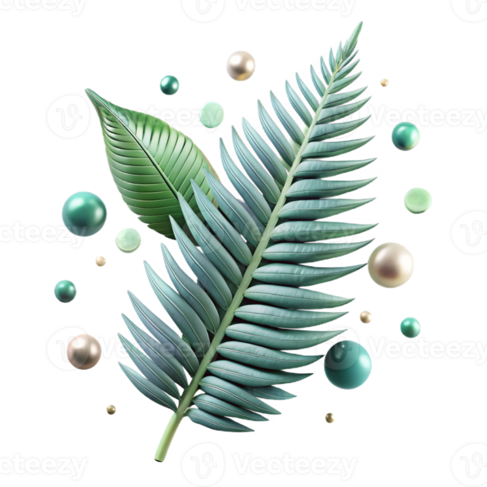 dramatic vintage Fern Frond Isolated for Tropical Design Projects exclusive png