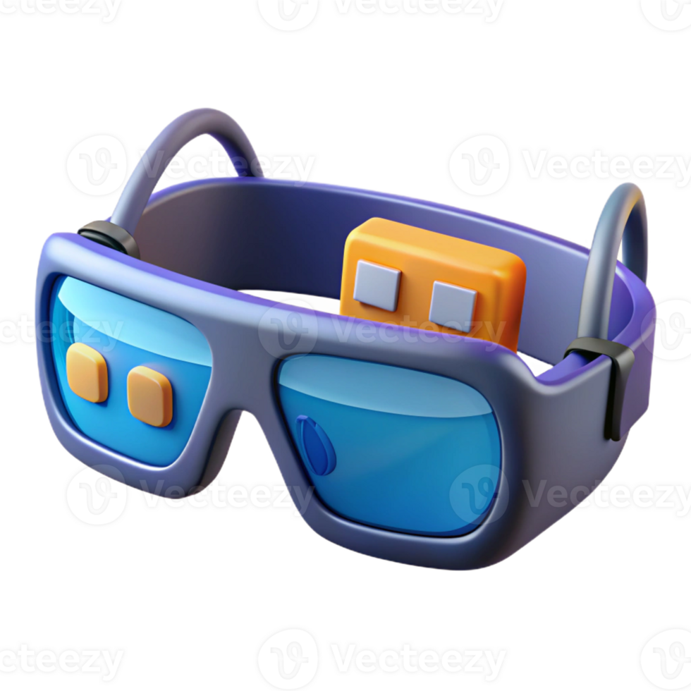 wonderful creative Augmented reality glasses displaying information authentic png
