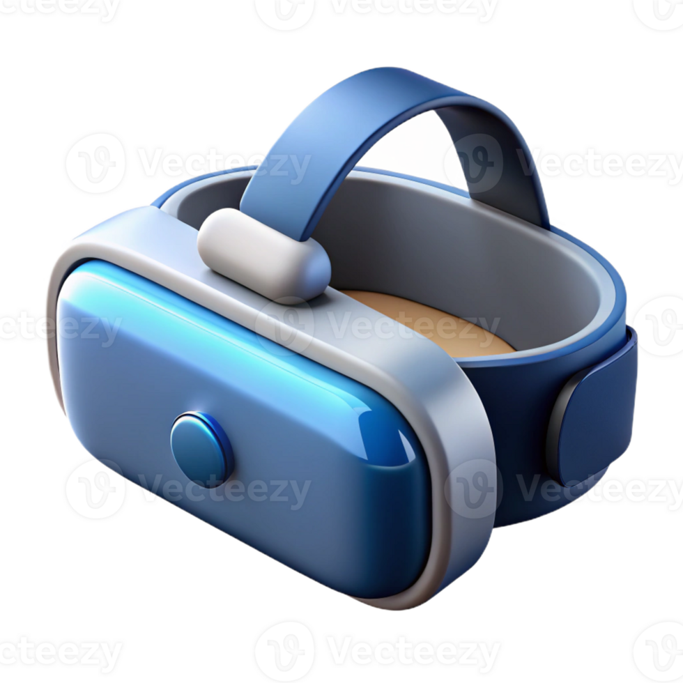 impressive contemporary Virtual reality headset, sleek design, wireless authentic png