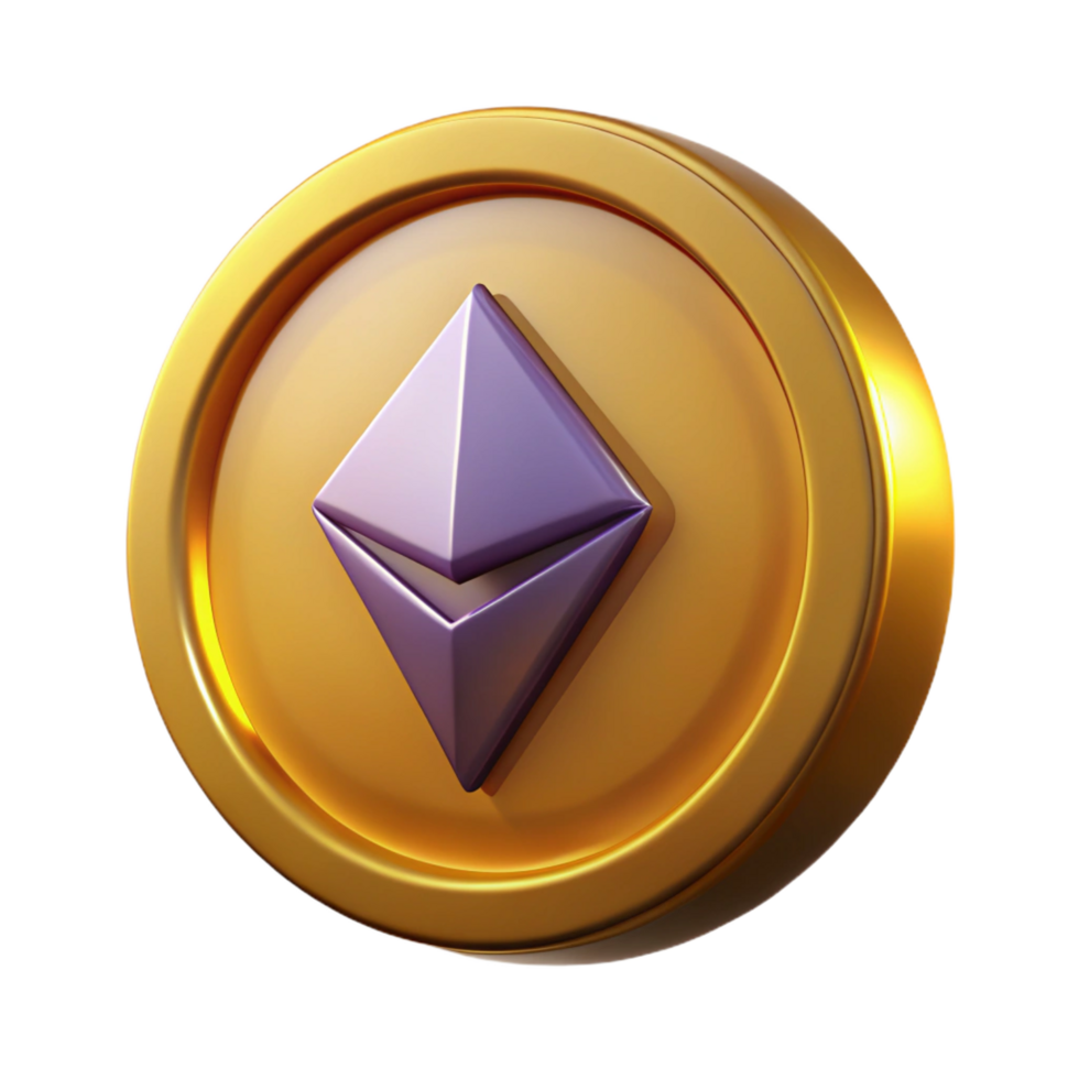 extraordinary vintage Cryptocurrency Ethereum digital coin original png