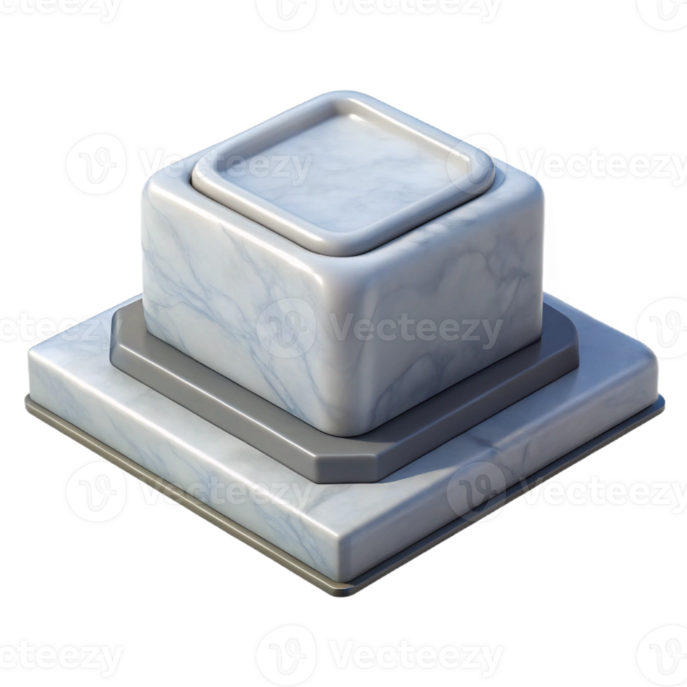 magnificent traditional Statue base, marble, square, high resolution png