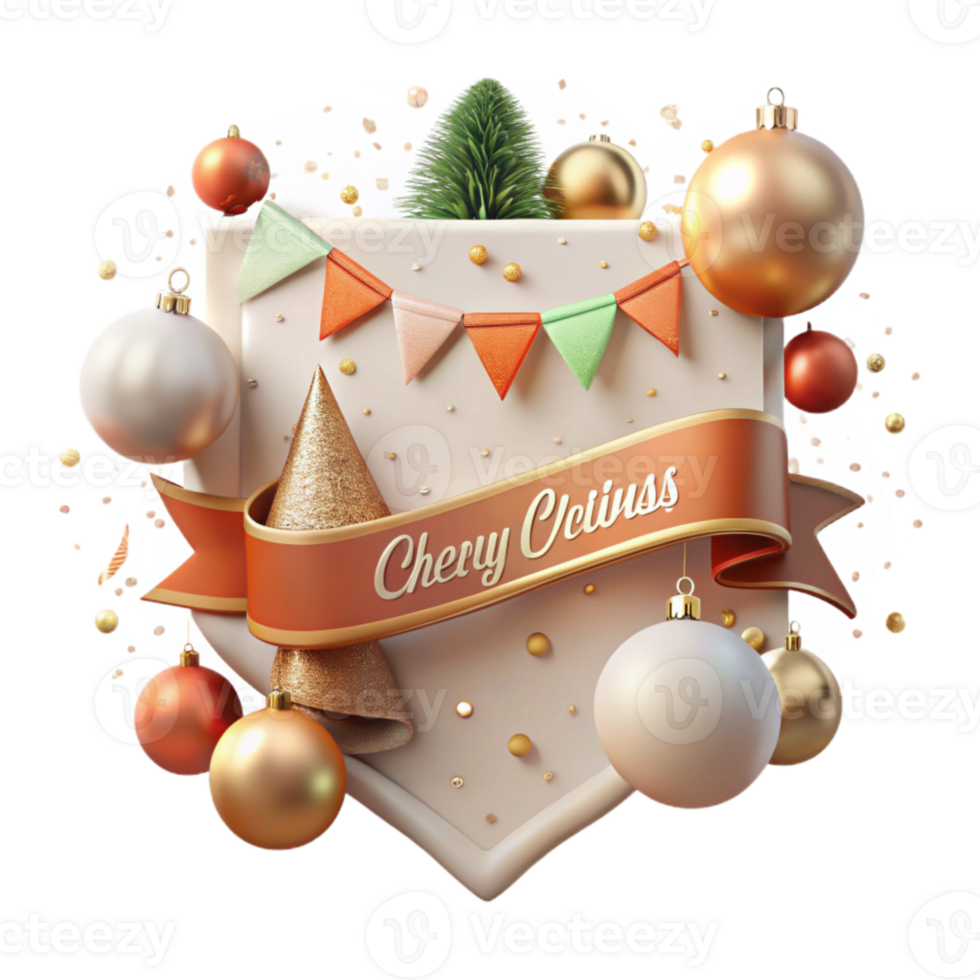 stunning classic Festive Banner Merry Christmas Text Isolated for Web Banners png