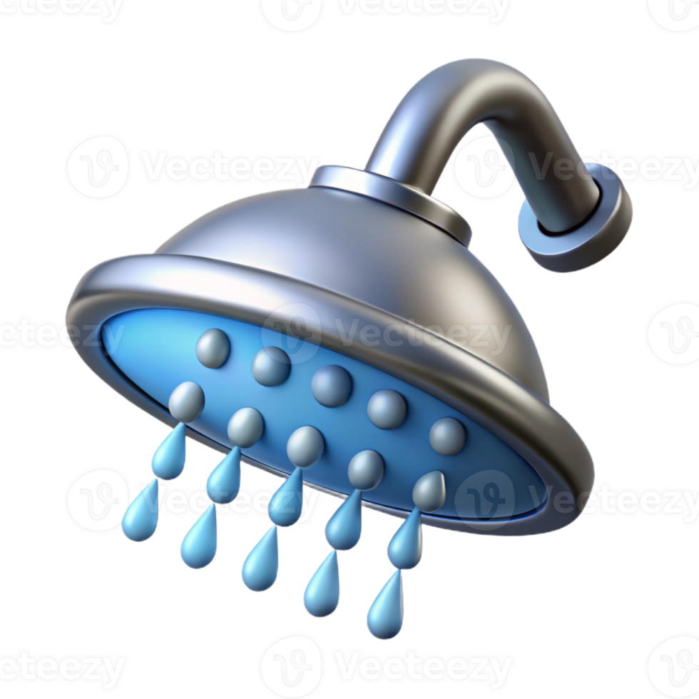 extraordinary artistic Shower head, rainfall style, chrome original png